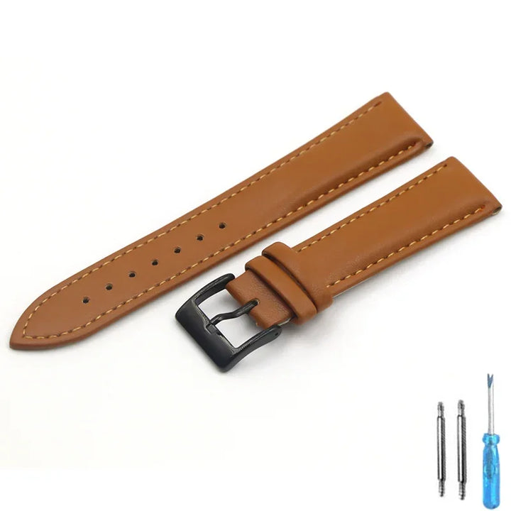 Calfskin Leather Watch Strap – 16–22mm Women’s Fashion Band