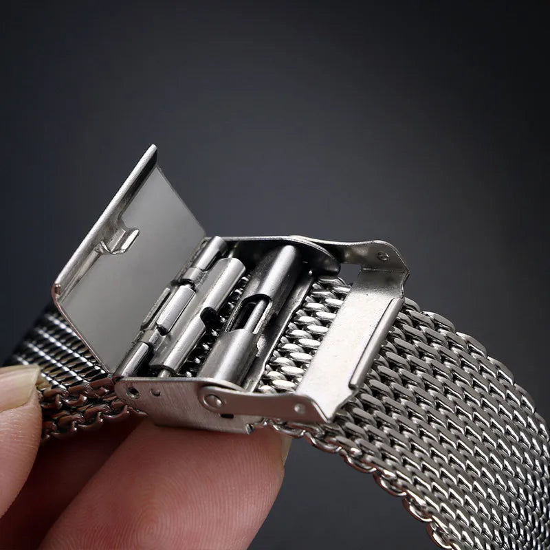 1.0mm/0.6mm Mesh Milanese Stainless Steel Watch Strap – Universal (8-24mm)