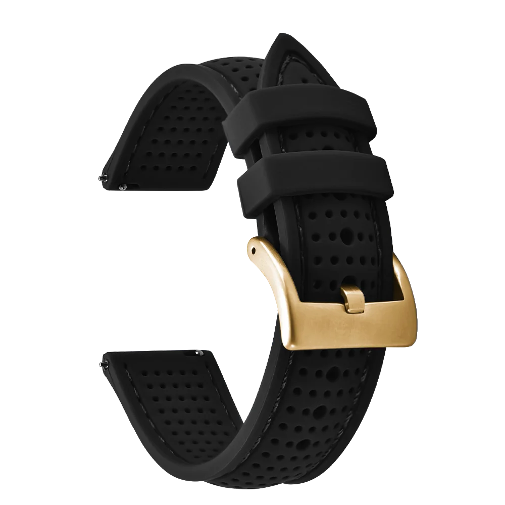 NATOBELT Soft Porous Rubber Watch Strap – Quick Release (18-22mm)