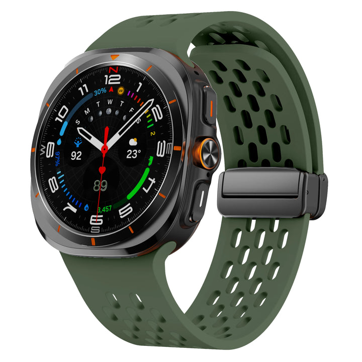 Breathable Silicone Magnetic Strap for Samsung Galaxy Watch Ultra 47mm