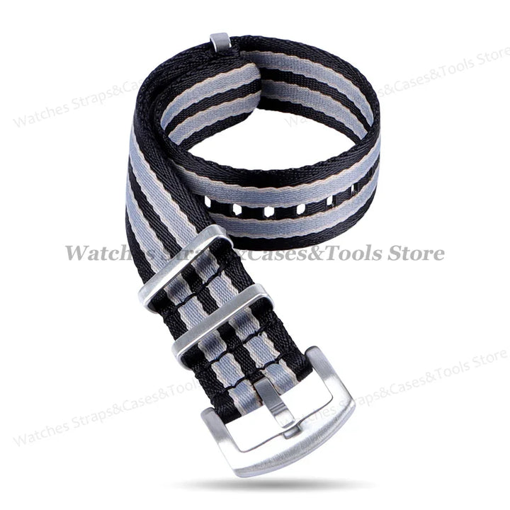 18mm 20mm 22mm Soft Nylon Watchband Bracelet Army Military Men Sport Strap for Omega 007 for Seamaster 300 Replacement Wristband