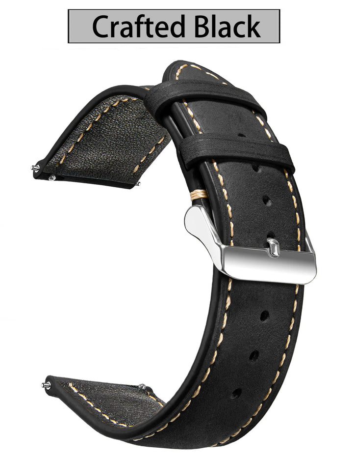 Wax Vintage Leather Watch Strap 14–24mm