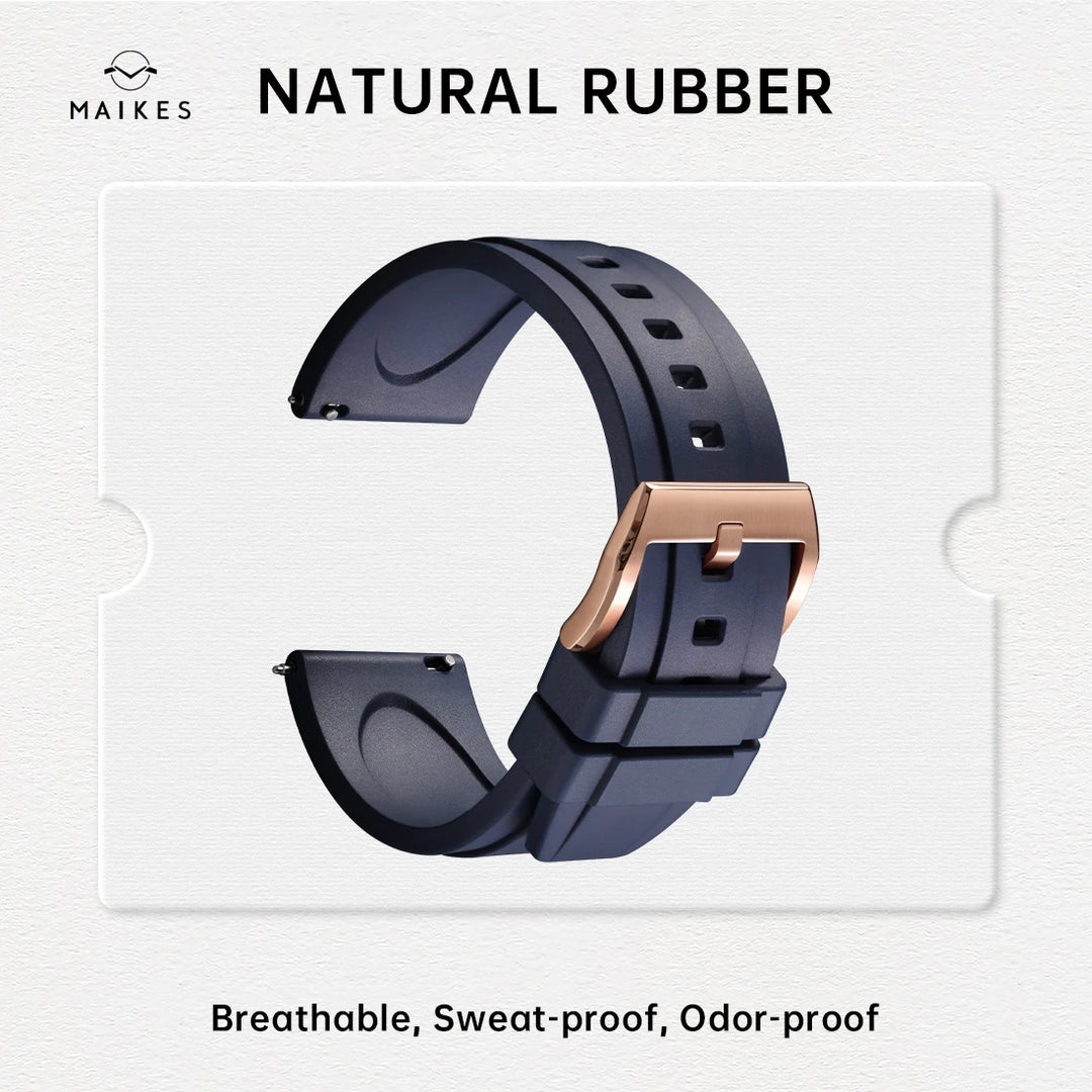 Quick Release Rubber Watch Strap 19mm 20mm 21mm 22mm 23mm 24mm Accessories Smart Watch Band For ROLEX IWC OMEGA Bracelet