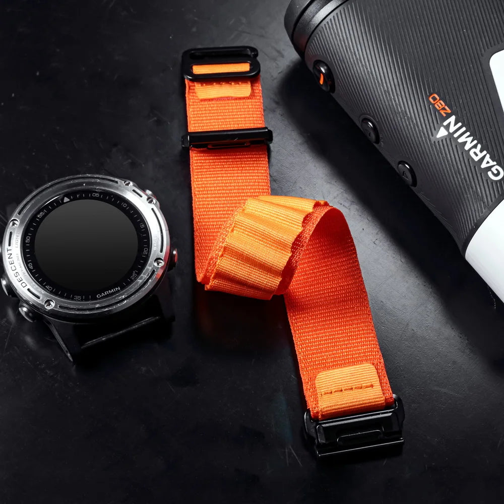 HEMSUT Nylon Quickfit Watch Band for Garmin (20-26mm)