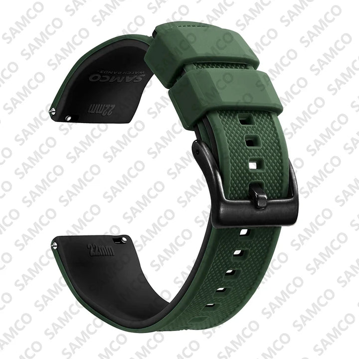 Quick Release Silicone Watch Band 18–22mm