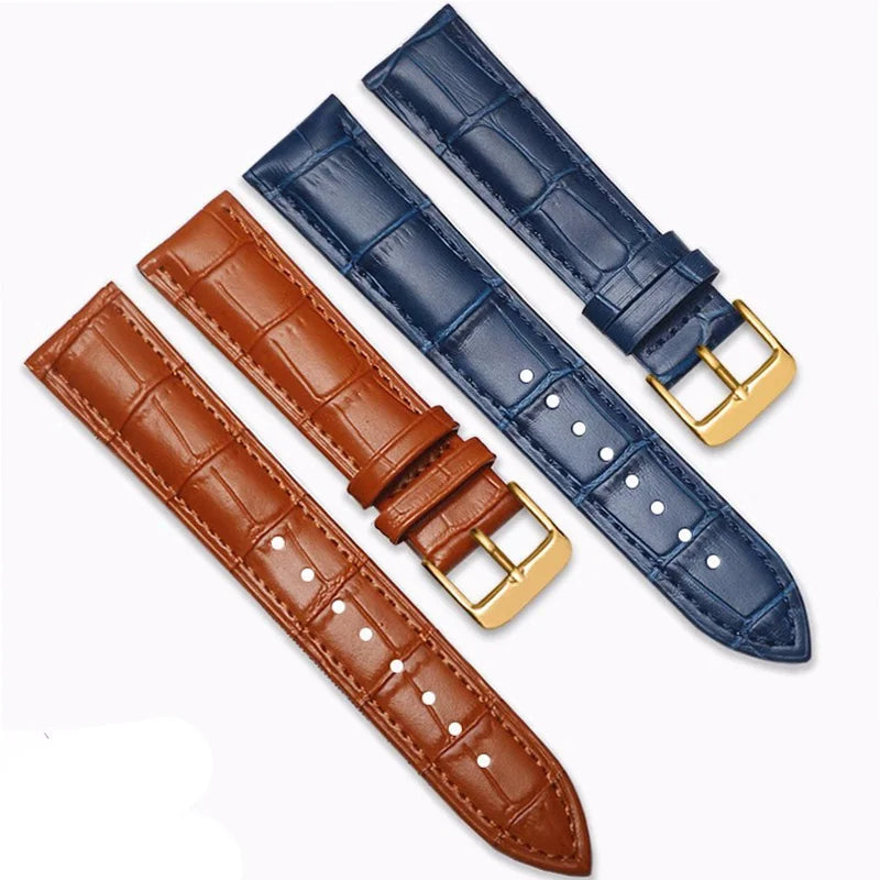 Universal Replacement Leather Watch Strap Leather Watchband for Men Women 12mm 14mm 16mm 18mm 20mm 22mm 24mm Watch Band