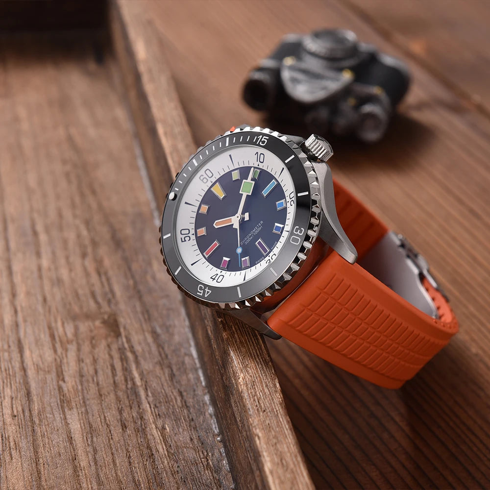 JUELONG CTS Watch Strap 20mm 22mm 24mm CTS Rubber Watch Band Quick Release Butterfly Buckle Cut To Size For Patek Philippe Watch