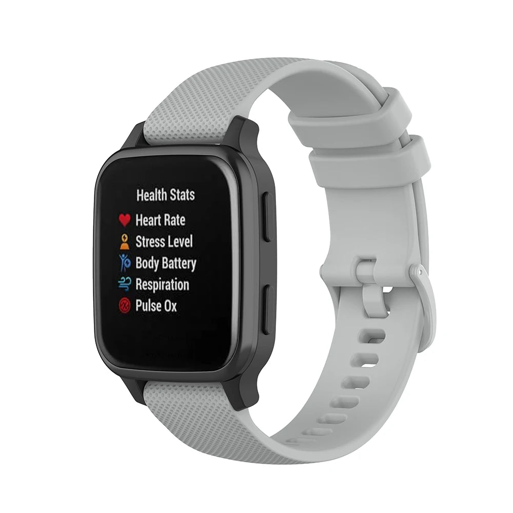 20mm Silicone Strap for Garmin Venu SQ/Venu 2 Plus & Amazfit Bip S/U