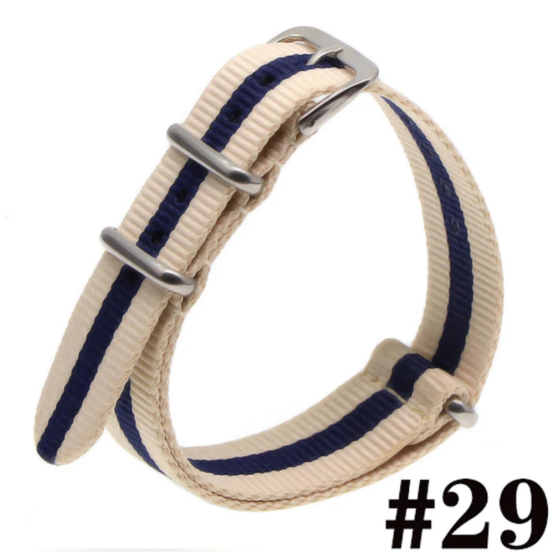 Waterproof Nylon Watch Strap (16-22mm)