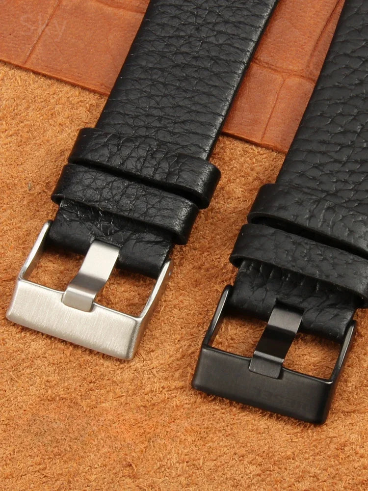 Genuine Leather Diesel Watch Strap 26–28mm (Waterproof Litchi Pattern)