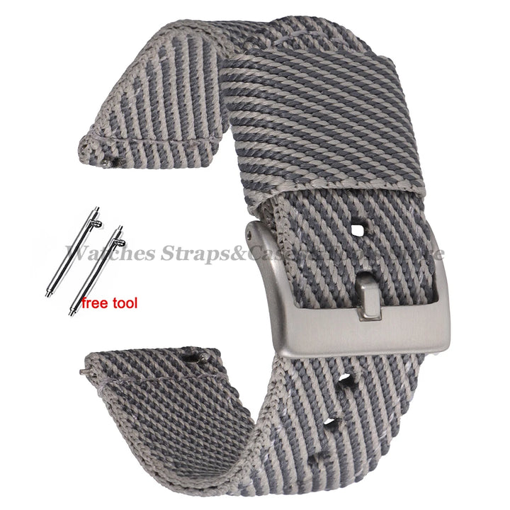 Quick Release Nylon Strap (20–22mm) – Military Style