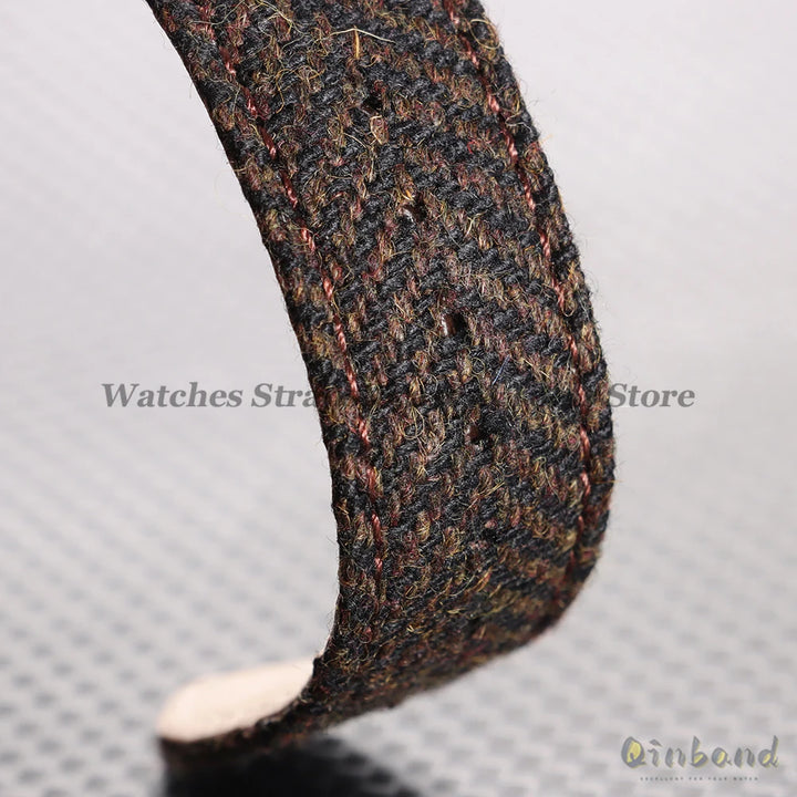 Tweed Sailcloth Watch Band Strap 18mm 20mm 22mm for Omega for Seiko Quick Release Weave Bracelet for Men Women Watch Accessories