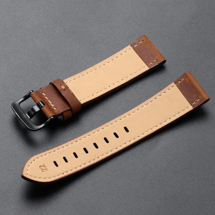Calfskin Genuine Leather Watchbands Black Blue Watch Band 18mm 20mm 22mm 24mm Smartwatch Strap Dark Brown Watches Accessories