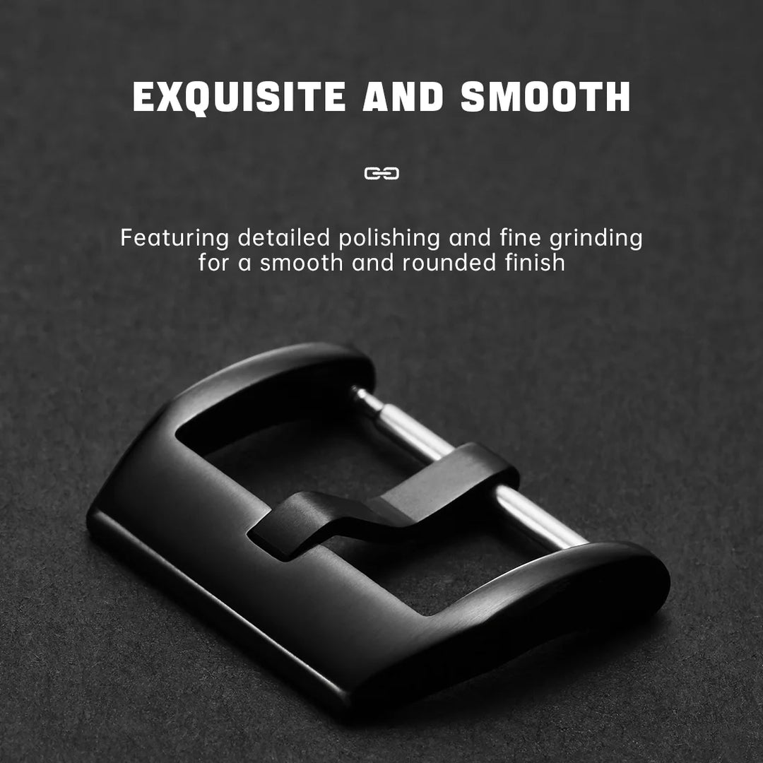 Maikes 316L Stainless Steel Watch Buckle Black 18mm 20mm 22mm Watch Accessories Rubber Leather Watch Clasp For IWC Rolex Omega