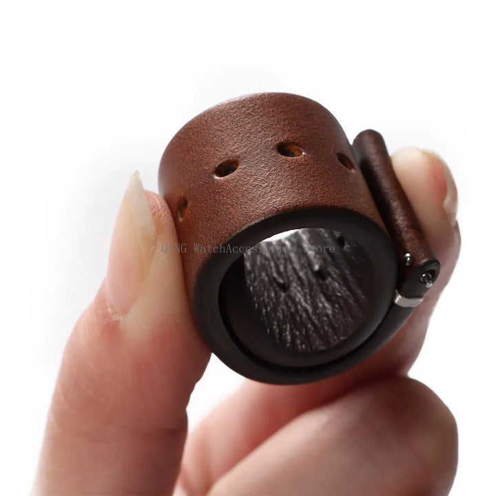 Title: Vintage Oil Wax Leather Watch Band 18–22mm (Quick Release, Unisex)
