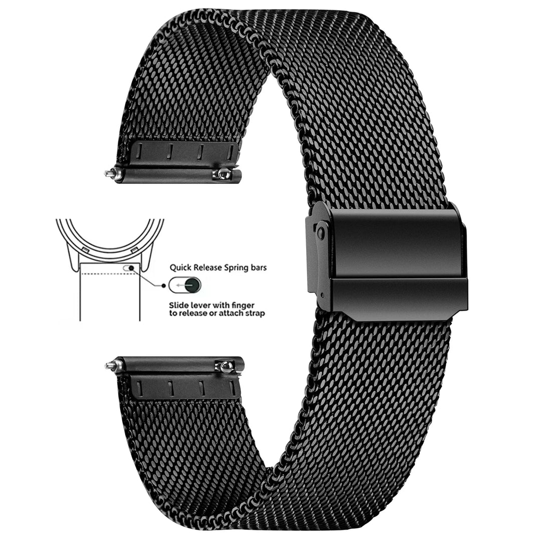 Milanese Mesh Watch Band 8–24mm