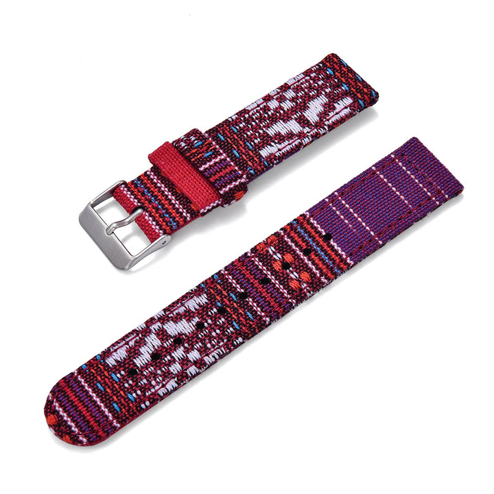 JUELONG Multicolor Nylon Sailcloth Watch Strap 20/22mm