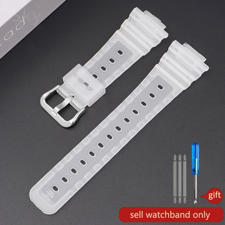 Anti-Allergy Resin Watch Strap with Stainless Steel Buckle for Casio G-Shock DW & GW Serie
