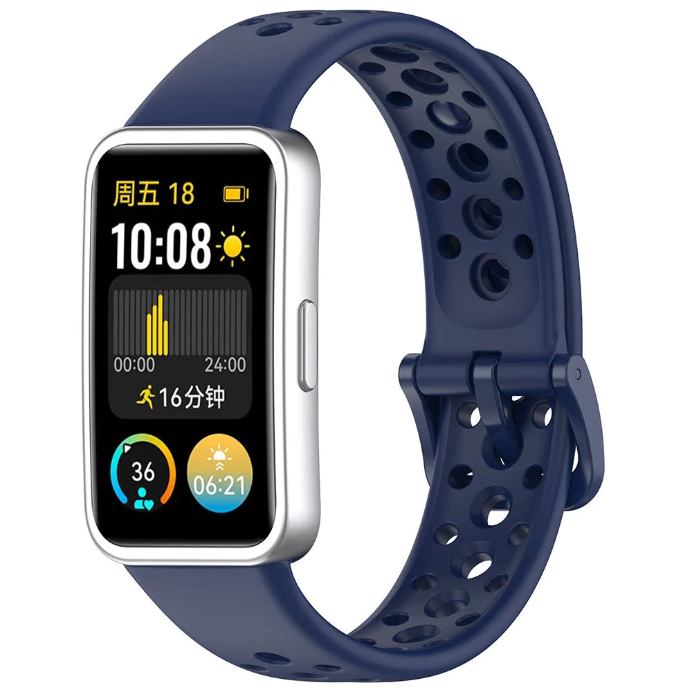 Sport Silicone Strap for Huawei Band 8-10 NFC