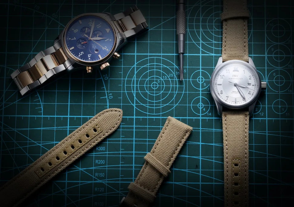Hemsut Canvas Quick-Release Nylon Watch Strap (18-24mm)