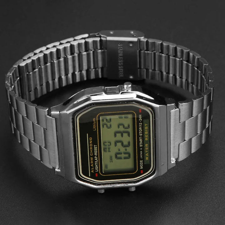 Stainless Steel Metal Watch Band 18mm for Casio F-91W, F105, A158W & More