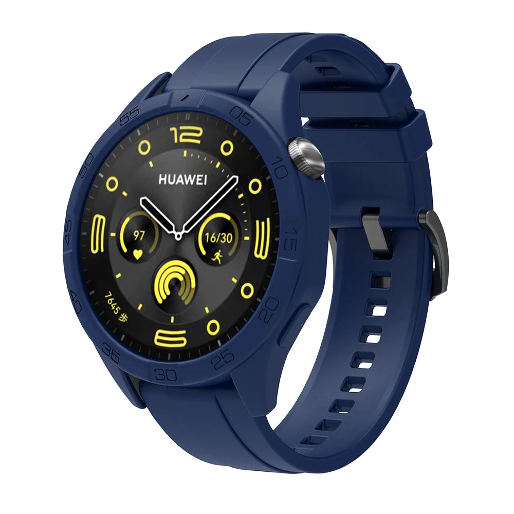 Silicone Strap & Protective Case for Huawei Watch GT4/GT5/GT6 – 46mm