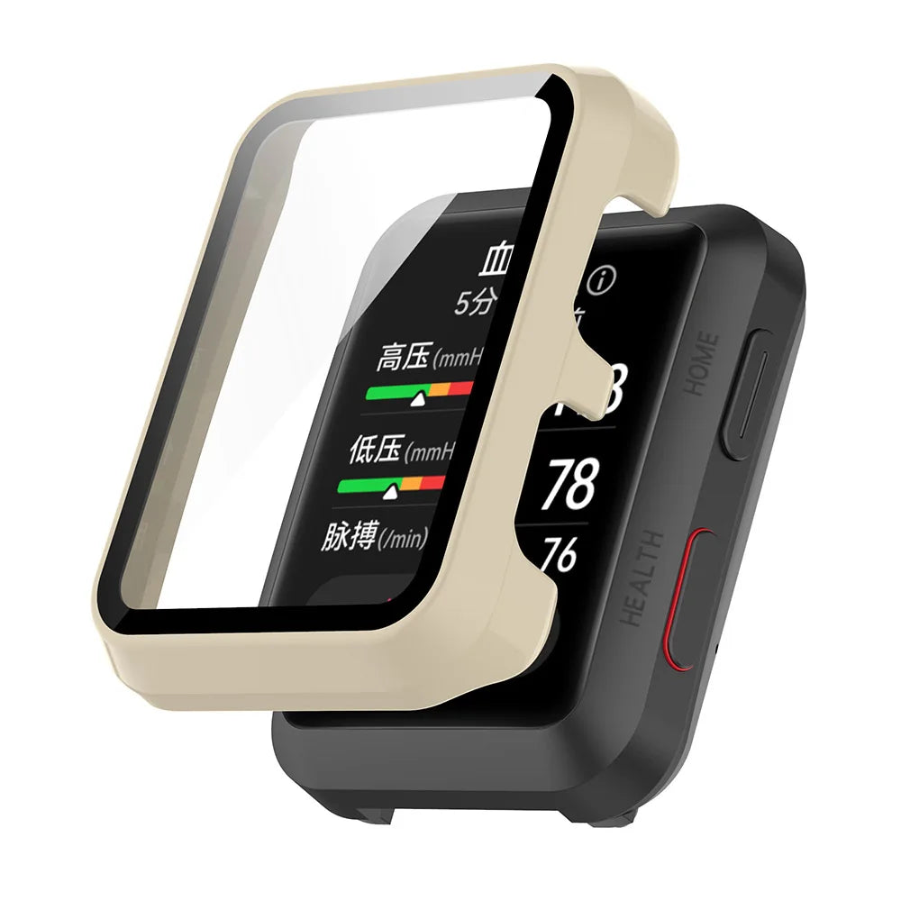 PC & Tempered Glass Protective Case for Huawei Watch D