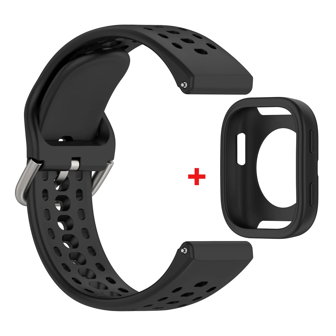 Silicone Strap with Protective Case for Amazfit Bip 6