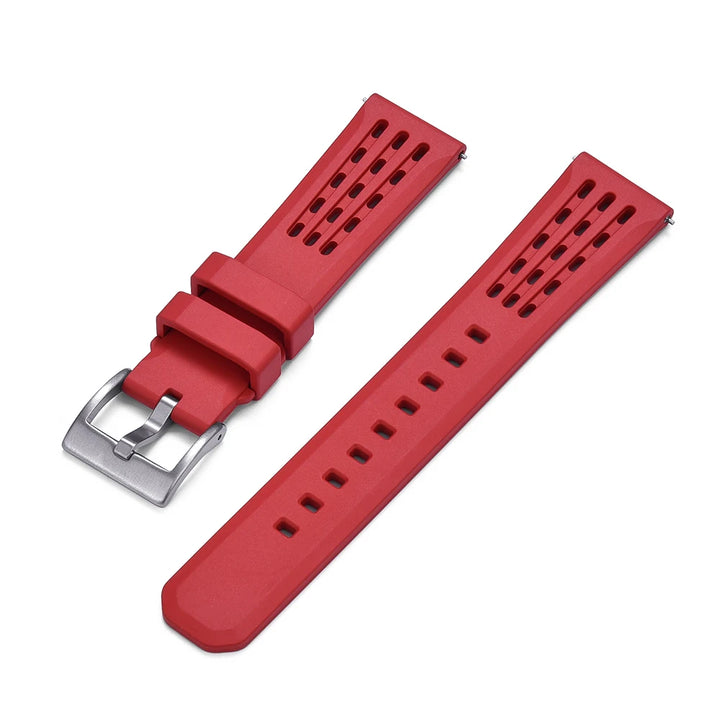 NATOBELT High Quality Porous Structure FKM Fluorine Rubber Watch Strap 20mm 22mm New Design Quick Release FKM Rubber Watchbands