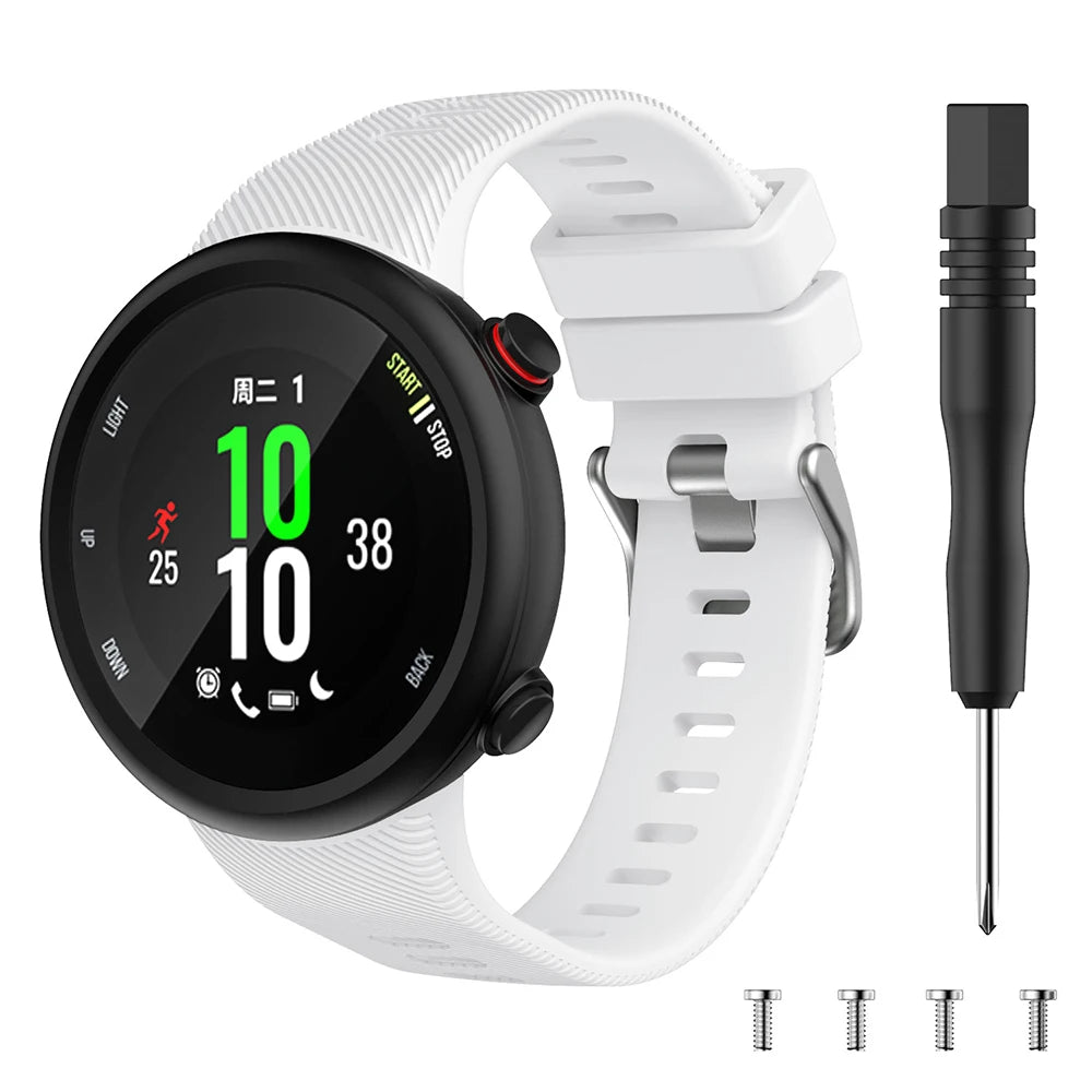 Silicone Replacement Strap for Garmin Forerunner 45/45S & Swim 2
