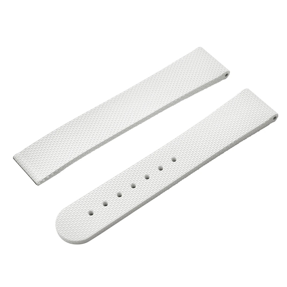 NATOBELT FKM Rubber Black Blue Watch Strap 20mm 22mm Folding Pin Buckle Quick Release Watchband For Omega/Rolex/MoonSwatch/Seiko