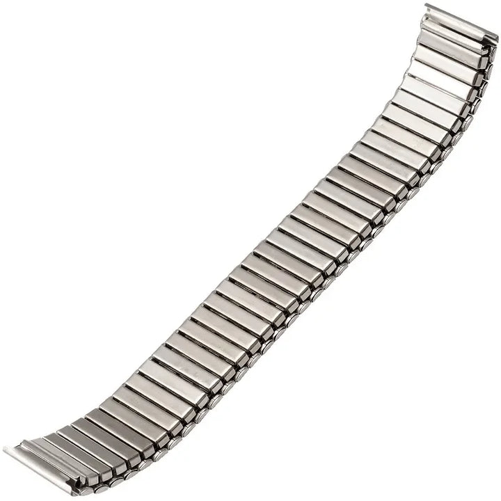 12 14 16 18 20 22mm Stainless Steel Elastic Strap Polished Band Metal Bracelet Watch Accessories for Samsung Watch3/4/5/6