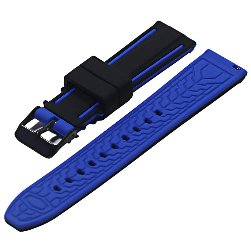 Premium Silicone Quick Release Watch Strap – 20/22/24mm