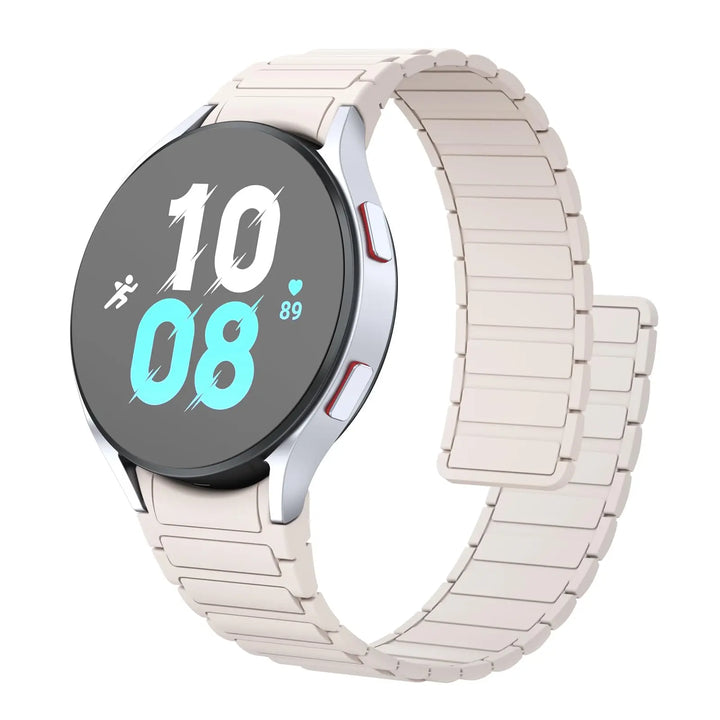 Magnetic Silicone Strap for Samsung Galaxy Watch – 40/44/45mm, No Gaps