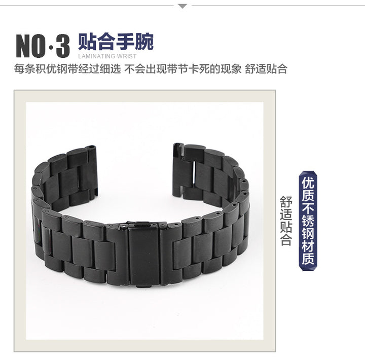 Stainless Steel Watch Band for Samsung Gear S3 – 18–24mm, 42/46mm