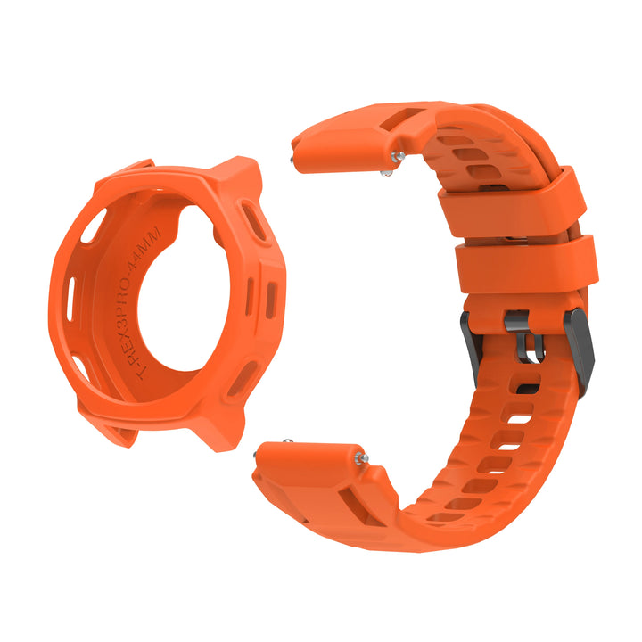 Silicone Strap with Protective Case for Amazfit T-Rex 3 Pro (44mm)