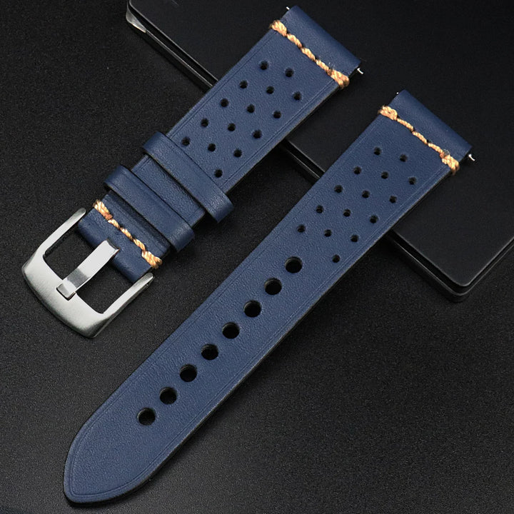 Fashion Quick Release Top Grain Leather Watch Band 20mm 22mm
