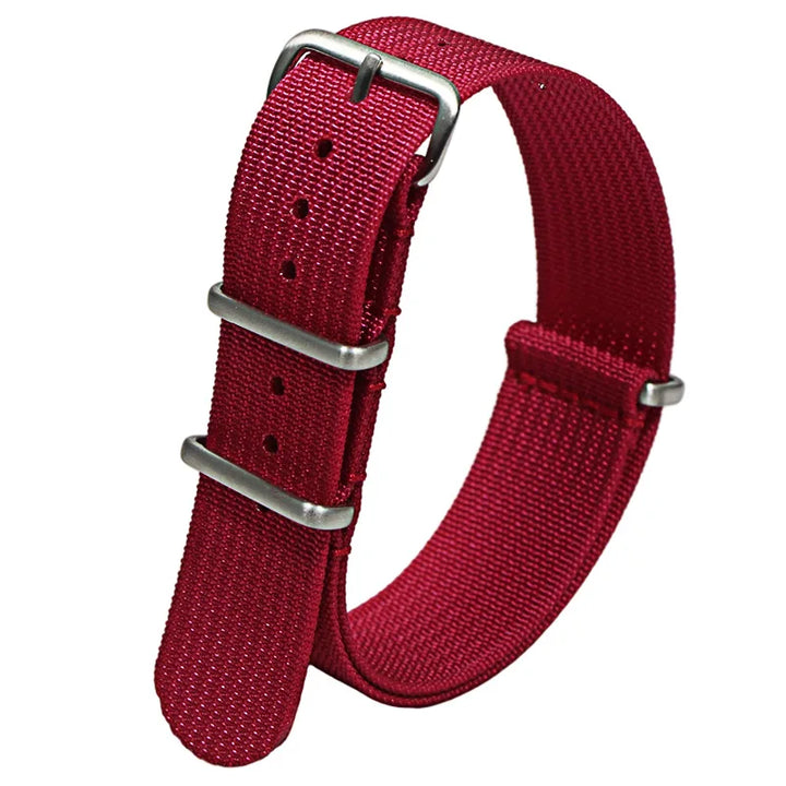 Ribbed Nylon Military Watch Strap (20-22mm)