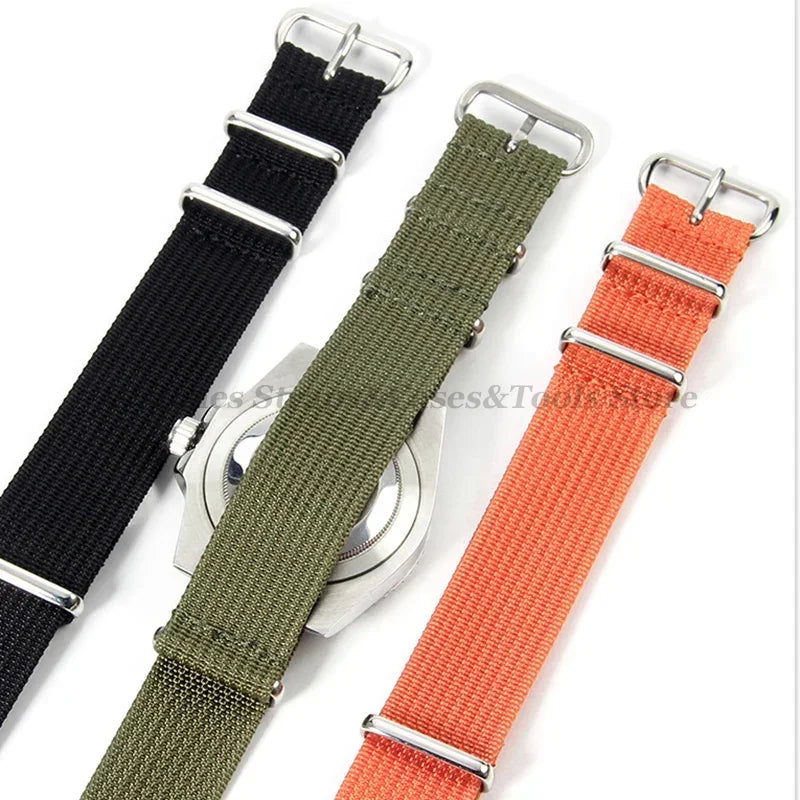 Premium Braid Nylon Watch Strap 18mm 20mm 22mm for Seiko for Huawei Watch Gt2/Gt3 Belt for Military Sport Universal Wristband