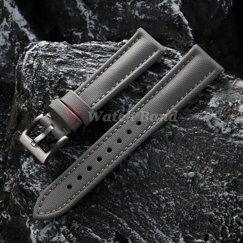 Waterproof Sailcloth Watch Band Premium Sailcloth Strap 18mm 19mm 21mm Durable Nylon Quick Release Bracelet 20mm 22mm Wristbelt