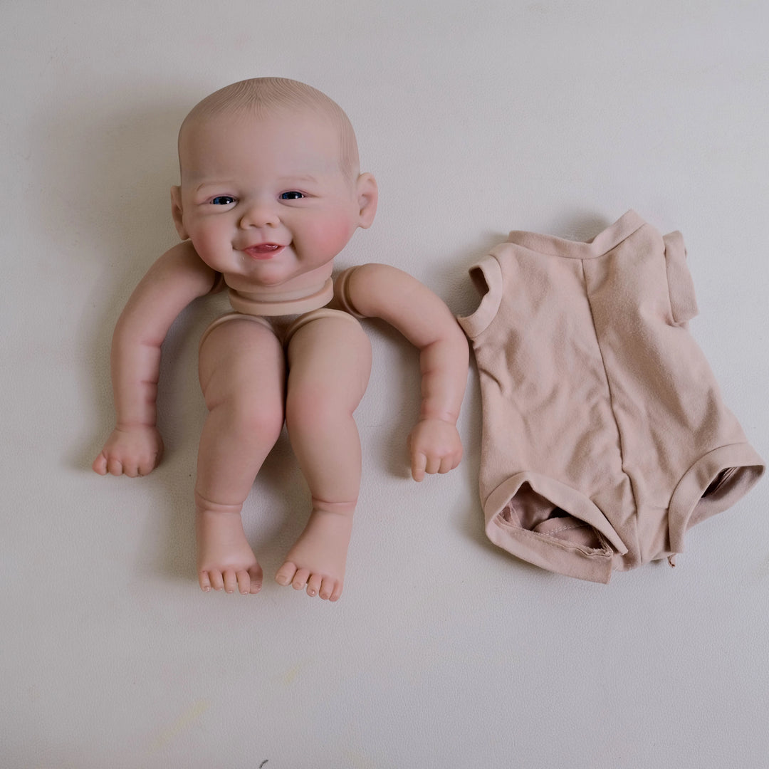 19″ Vivienne Reborn Doll Kit – Finished Painted DIY with Cloth Body