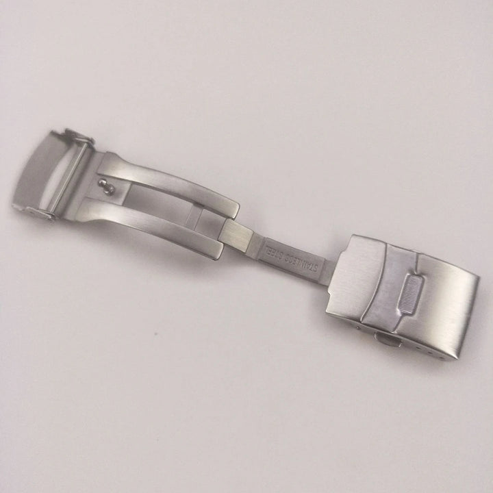 Stainless Steel Folding Clasp 18–24mm for Seiko & Citizen Watch Bands