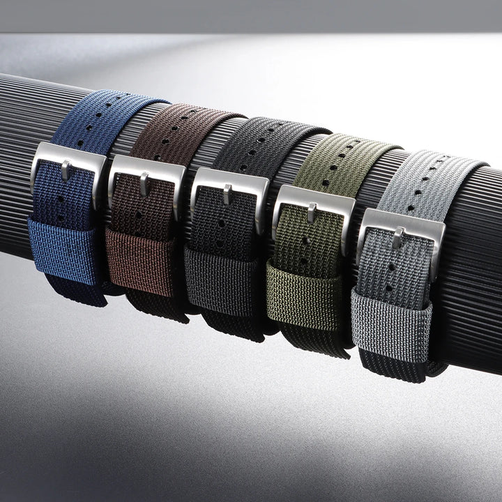 Nylon Watch Strap (18–22mm) – Breathable Sport Canvas