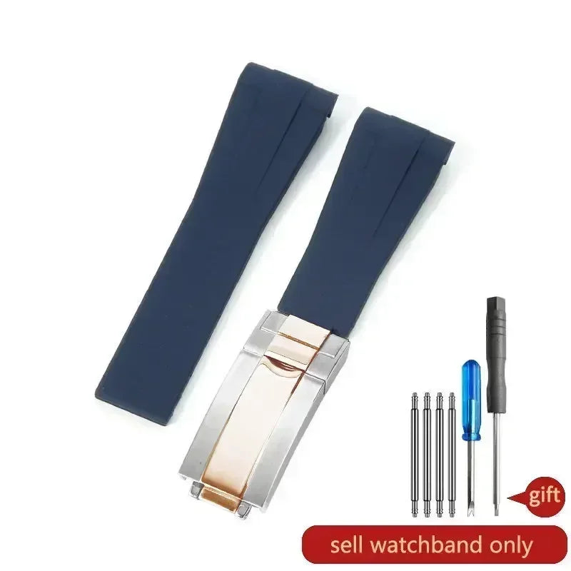 Silicone Watch Strap 20–21mm for Rolex Submariner & Daytona