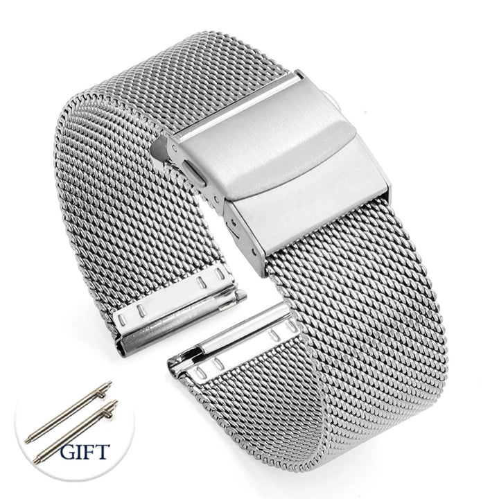Milanese Watchbands for IWC 18mm 20mm22mm Watch Band for Seiko Strap 1.0mm 0.6mmshark Mesh Bracelet Stainless Steel Wristband