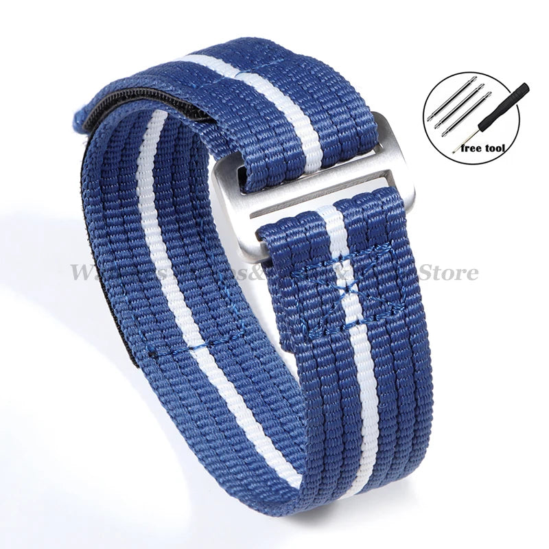 Nylon Military Sport Watch Strap (20mm/22mm)
