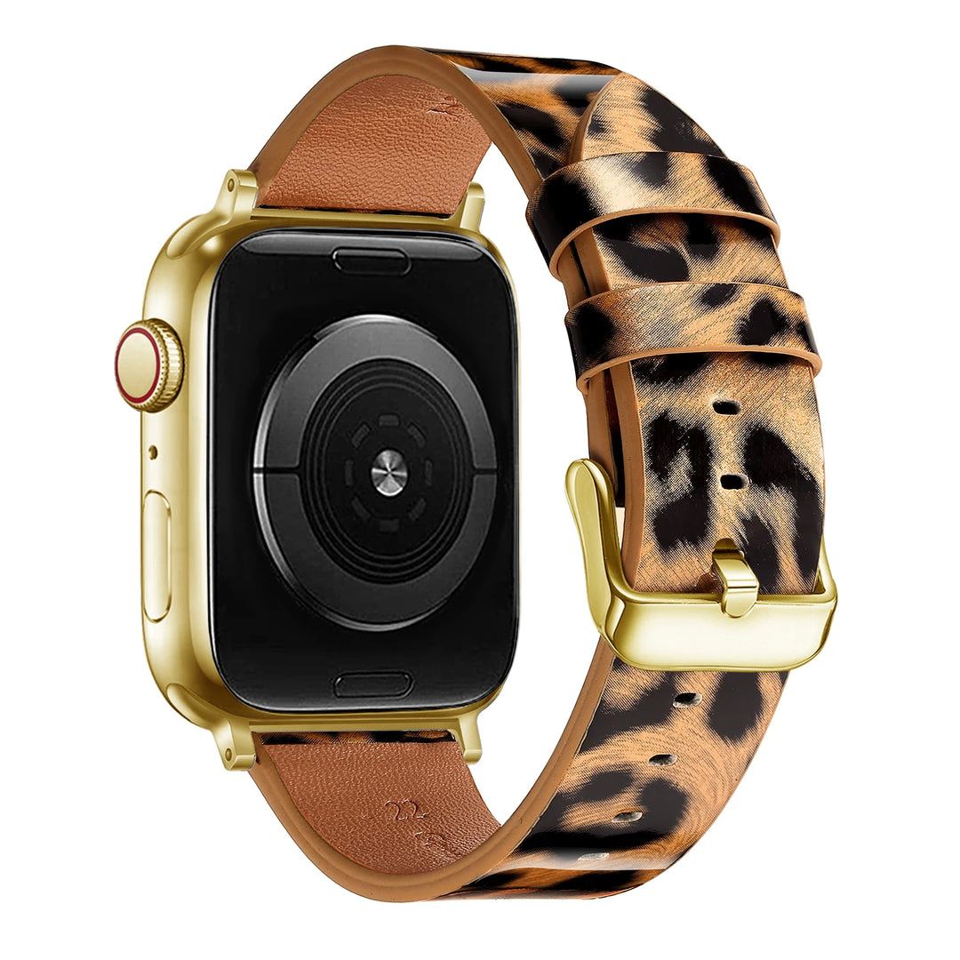 Leopard Print Apple Watch Band (38–49mm)