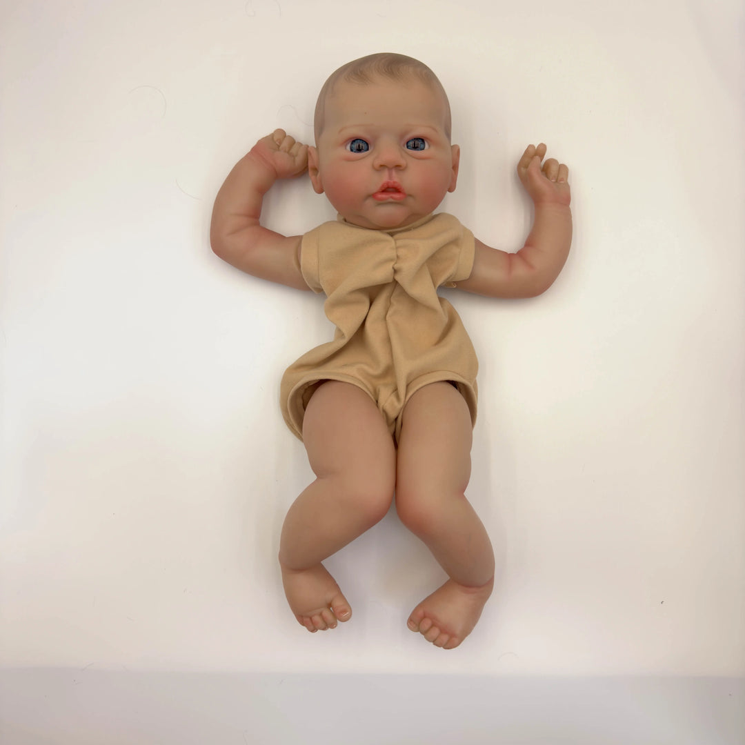 19″ Evi Reborn Doll Kit – Painted DIY Doll Parts with Hand‑Painted Hair