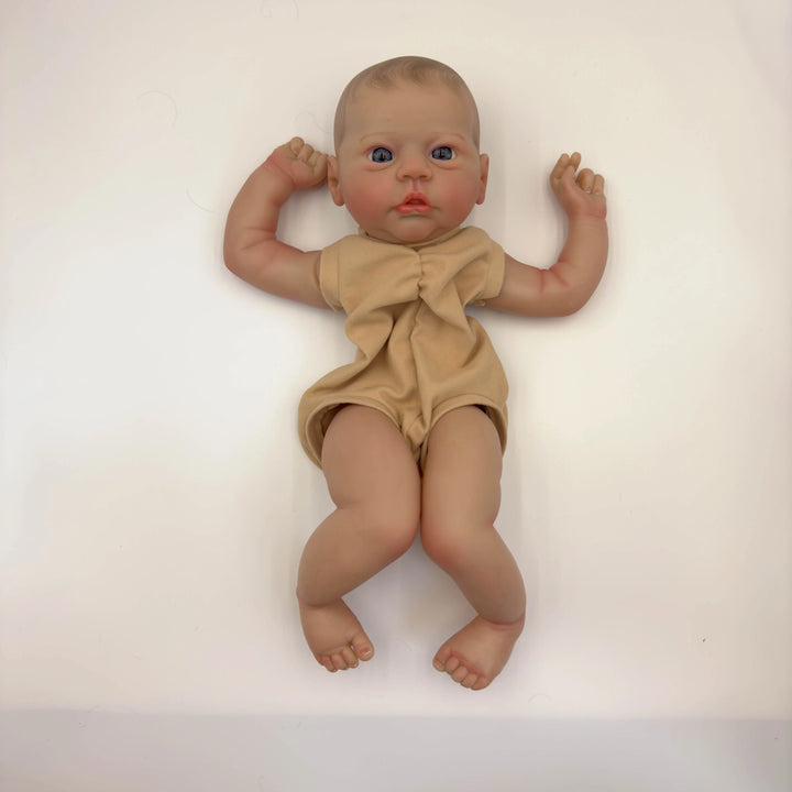 19″ Evi Reborn Doll Kit – Painted DIY Doll Parts with Hand‑Painted Hair