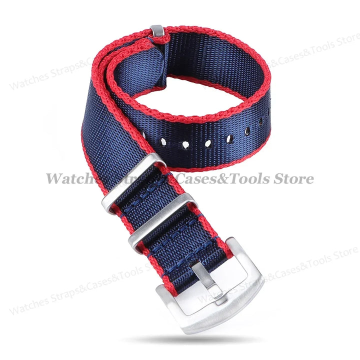 18mm 20mm 22mm Soft Nylon Watchband Bracelet Army Military Men Sport Strap for Omega 007 for Seamaster 300 Replacement Wristband